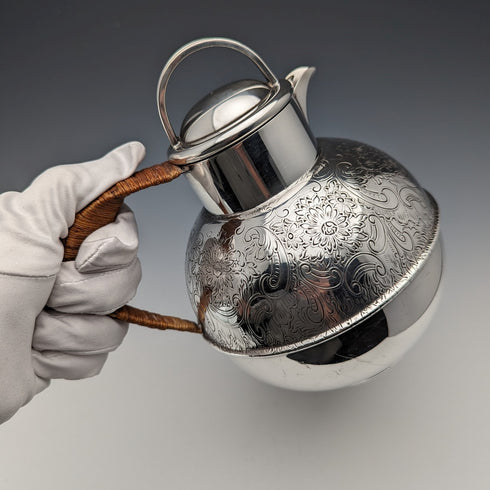 British Vintage Silver Plated 2 Pint Jersey Jug